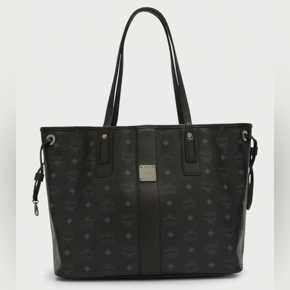 NEW MCM Liz Reversible Medium Visetos Tote Bag